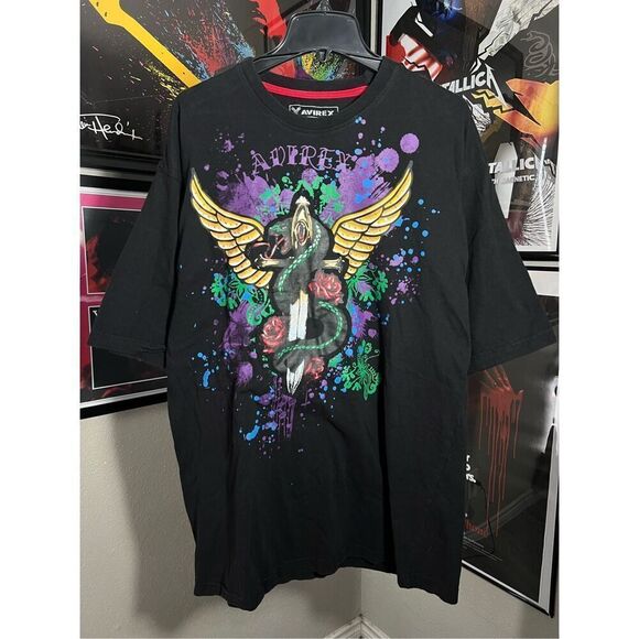 Y2K Avirex Snake Dagger Tee - Picture 1 of 6